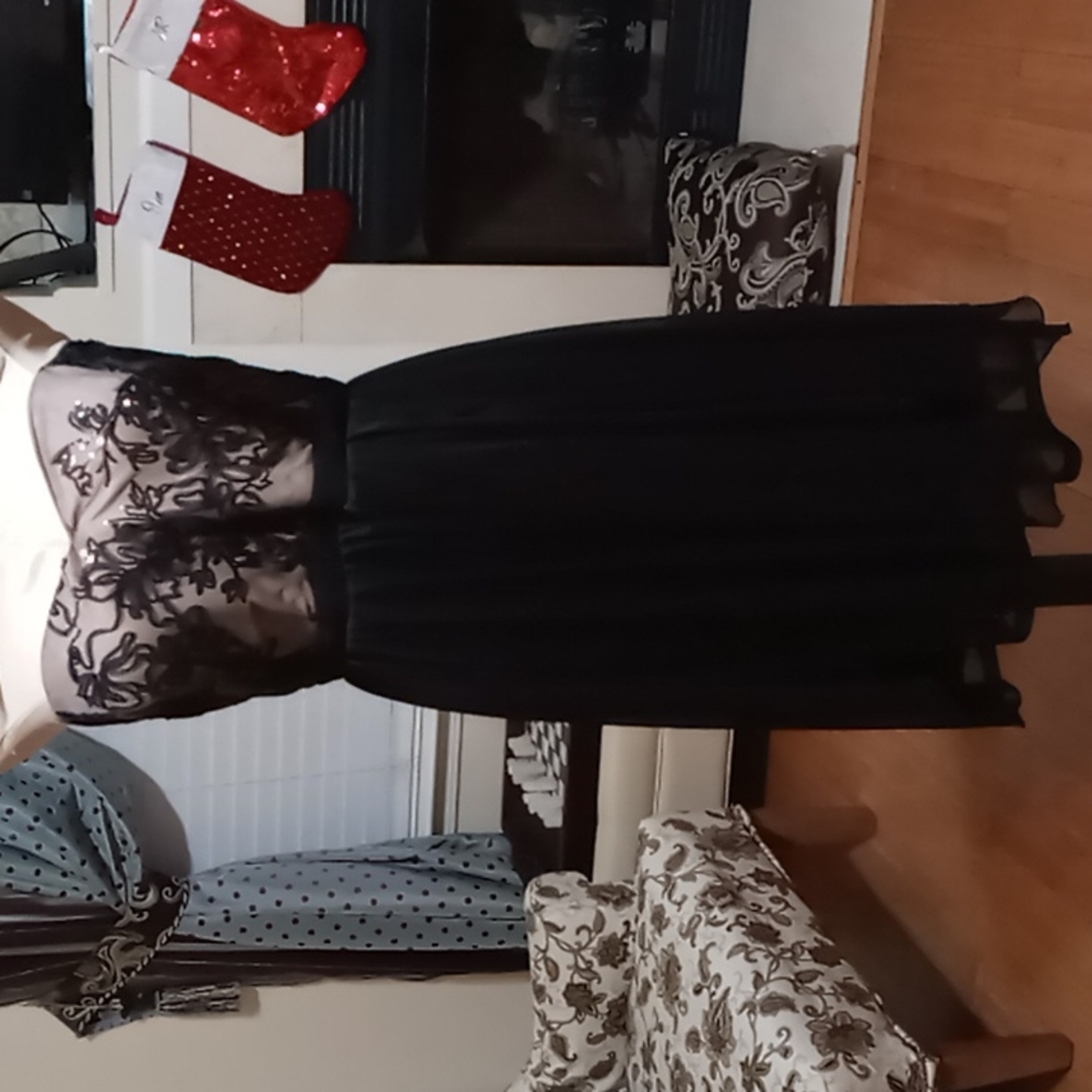 Sheer cocktail mini dress